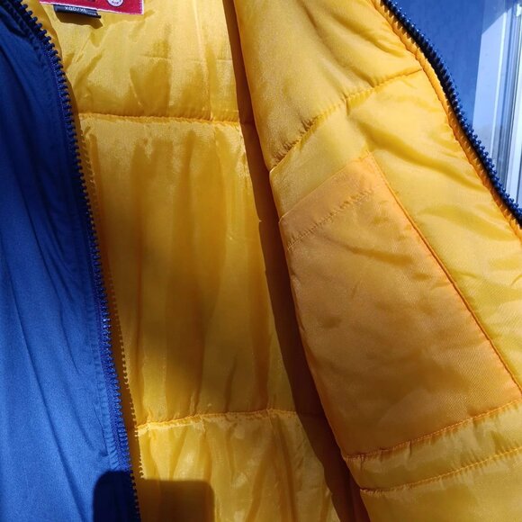 Vtg Fans Gear Michigan Embroidered Down Thick Winter Jacket Men's XL NCAA - Picture 5 of 11